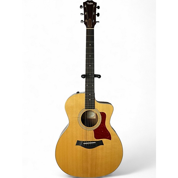 Used 2010s Taylor 214CE DLX Natural Acoustic Electric Guitar