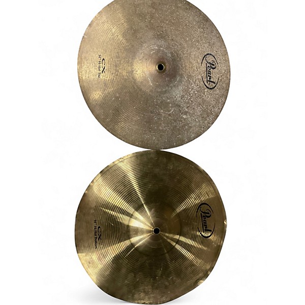 Used Pearl 14in Sound Edge CX Hi hat Pair Cymbal