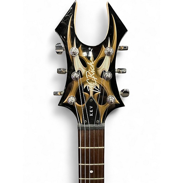 Used B.C. Rich KKVFG2 Kerry King V2 GRAPHIC BLACK Solid Body Electric Guitar