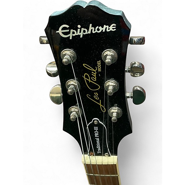 Used Epiphone Les Paul Traditional PRO III Ocean Blue Solid Body Electric Guitar