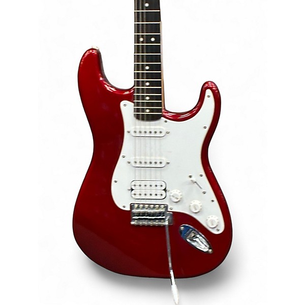 Used Squier Affinity Stratocaster HSS Candy Apple Red Solid Body Electric Guitar