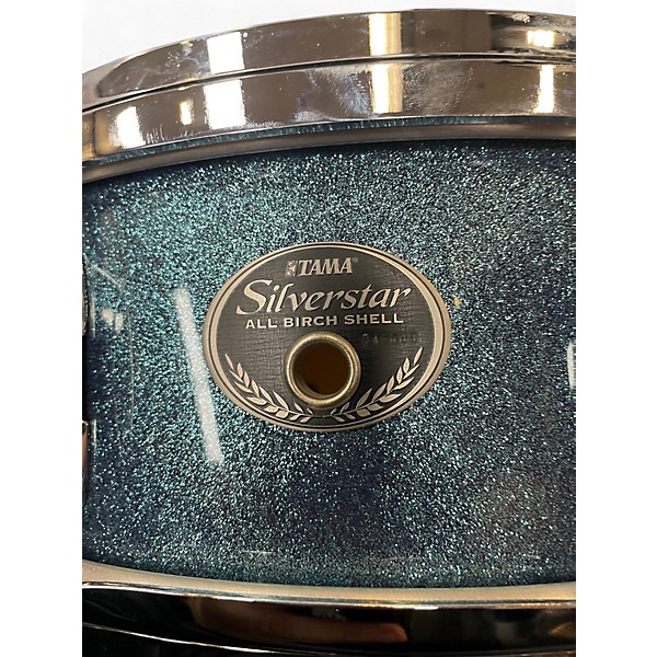 Used TAMA 5X14 Silverstar Snare Blue Sparkle Drum