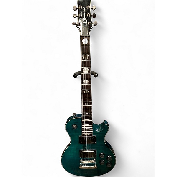 Used Charvel Desolation Double Cutaway 1 Trans Aqua Solid Body Electric Guitar