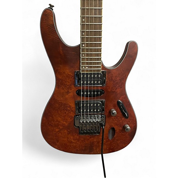 Used Ibanez S770PB Walnut Stain Solid Body Electric Guitar