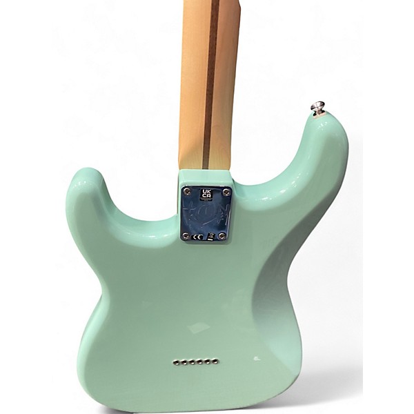 Used Fender Tom Delonge Signature Stratocaster Surf Green Solid Body Electric Guitar
