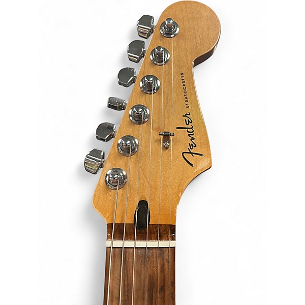 Used 2022 Fender  PLAYER PLUS STRATOCASTER AGED CANDY APPLE RED Solid Body Electric Guitar