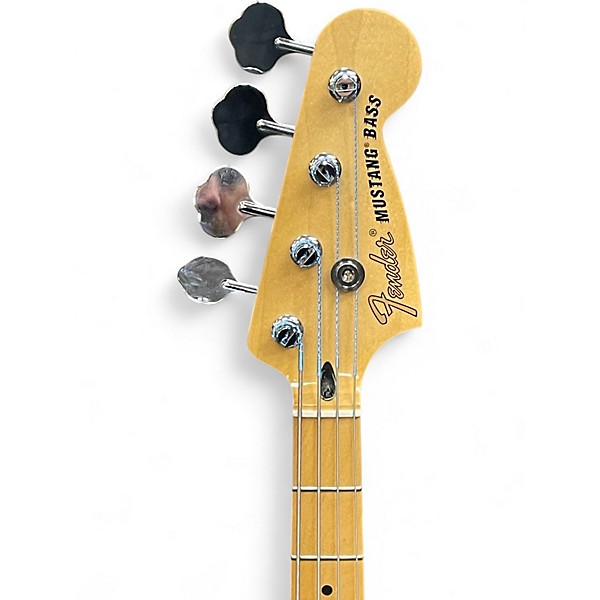Used Fender Player Mustang Bass PJ Hialeah YELLOW Electric Bass Guitar