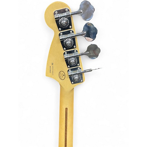 Used Fender Player Mustang Bass PJ Hialeah YELLOW Electric Bass Guitar