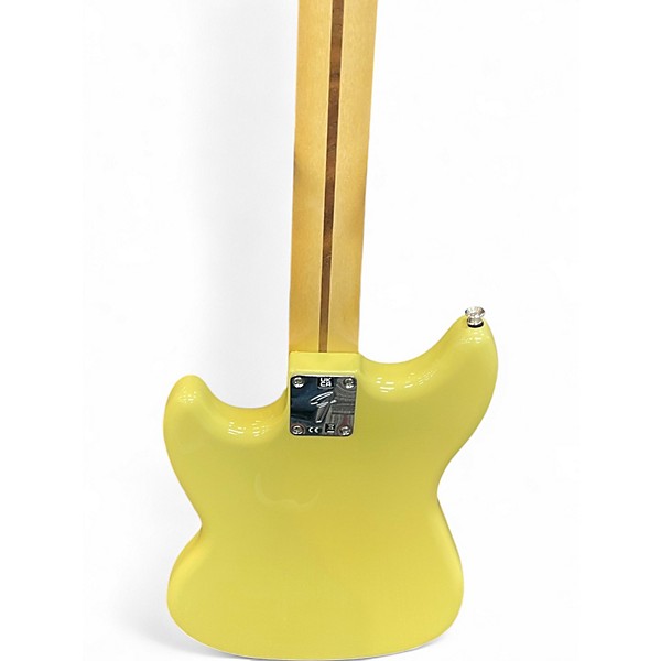Used Fender Player Mustang Bass PJ Hialeah YELLOW Electric Bass Guitar