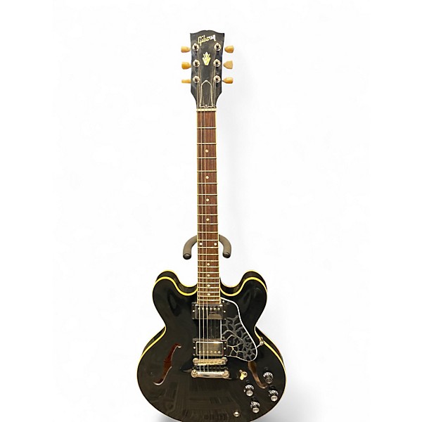 Used Gibson ES 335 DOT Black Hollow Body Electric Guitar