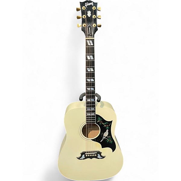 Used Gibson CUSTOM SHOP WHITE DOVE Alpine White Acoustic Electric Guitar