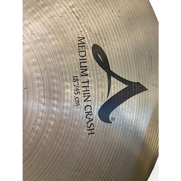 Used Zildjian 18in A Series Medium Thin Crash Cymbal