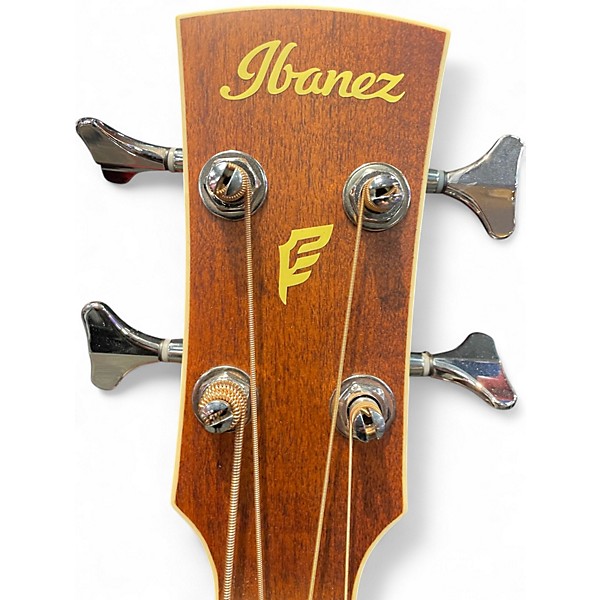 Used Ibanez PNB14E Natural Acoustic Bass Guitar