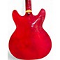 Used Hagstrom Viking Transparent Red Hollow Body Electric Guitar