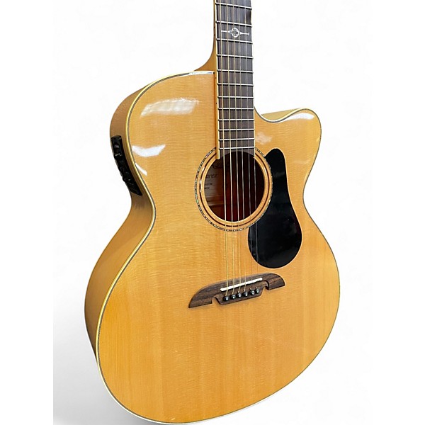 Used Alvarez AJ80CE Artist Series Jumbo Natural Acoustic Electric Guitar