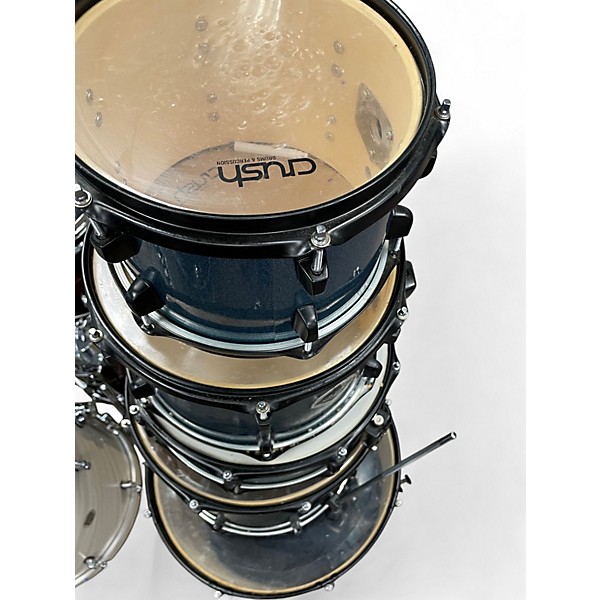 Used Crush Drums & Percussion 5 Piece Alpha Series BLUE SPARKLE Drum Kit