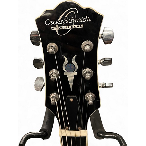 Used Washburn Oscar Schmidt 2 Color Sunburst Solid Body Electric Guitar