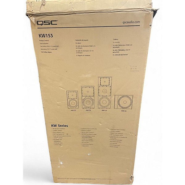Used QSC KW153 15in 3-Way Powered Speaker