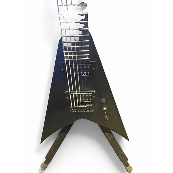 Used Jackson King V JS22-7 Black Solid Body Electric Guitar