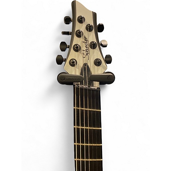 Used Schecter Guitar Research C7 Multi-scale Rob Scallon  Contrasts - White Solid Body Electric Guitar