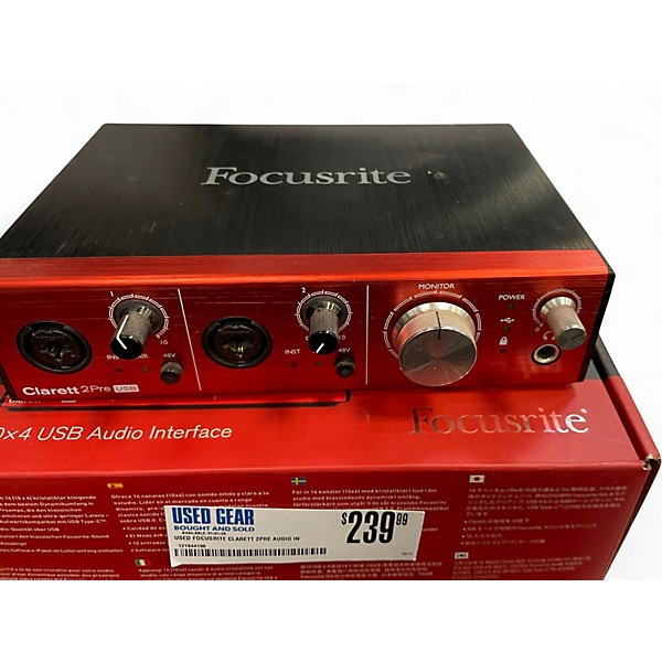 Used Focusrite Clarett 2Pre Audio Interface