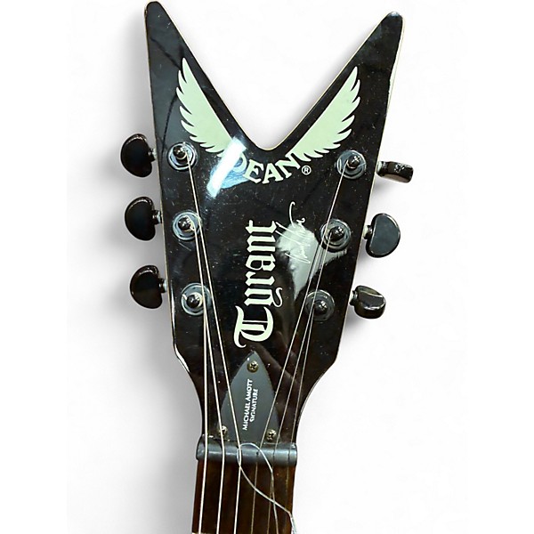Used Dean Michael Amott Signature Tyrant X Black Solid Body Electric Guitar