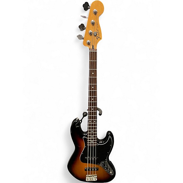 Used Fender Standard Jazz Bass 3 Tone Sunburst Electric Bass Guitar