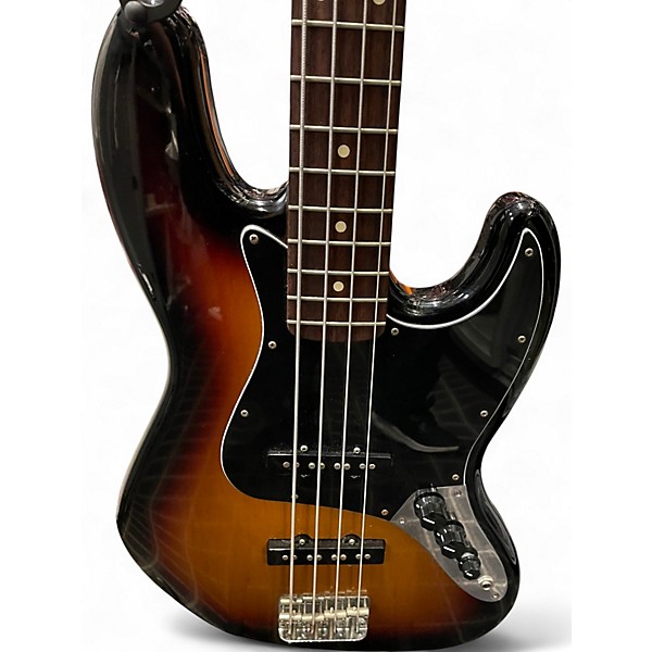 Used Fender Standard Jazz Bass 3 Tone Sunburst Electric Bass Guitar
