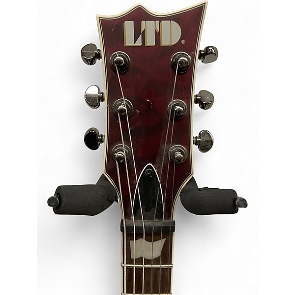 Used ESP EC401QM Cherry Sunburst Solid Body Electric Guitar