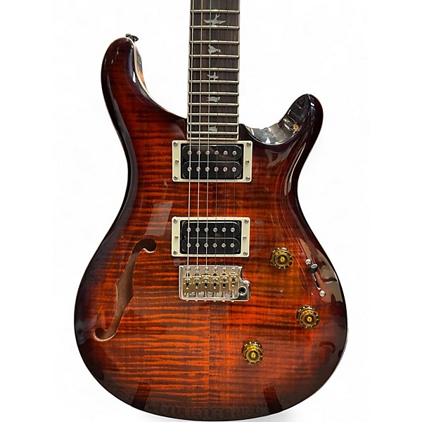 Used PRS SE Custom 24 Tobacco Sunburst Hollow Body Electric Guitar