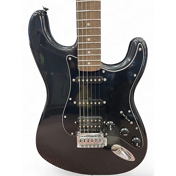 Used Squier Affinity Stratocaster Black Solid Body Electric Guitar