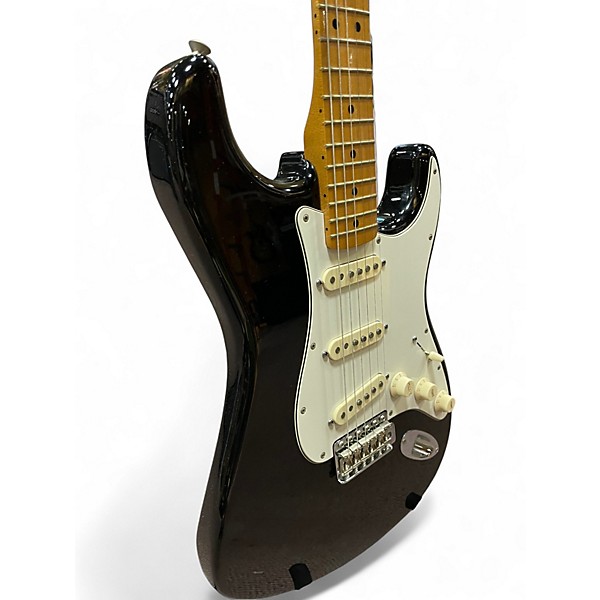 Used Fender Jimi Hendrix Stratocaster Black Solid Body Electric Guitar