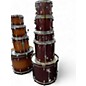 Used Ludwig 5 Piece Backbeat Red Drum Kit thumbnail
