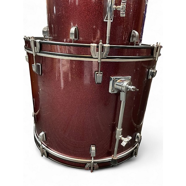 Used Ludwig 5 Piece Backbeat Red Drum Kit