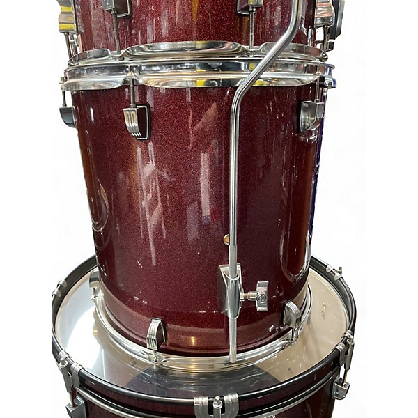 Used Ludwig 5 Piece Backbeat Red Drum Kit
