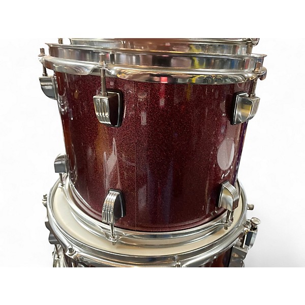Used Ludwig 5 Piece Backbeat Red Drum Kit