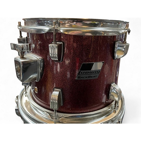 Used Ludwig 5 Piece Backbeat Red Drum Kit