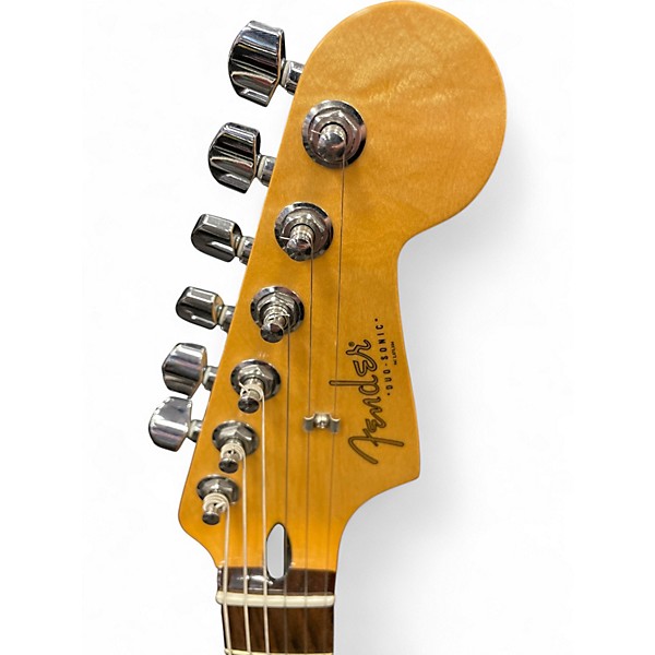 Used 2016 Fender Duo Sonic HS Black Solid Body Electric Guitar