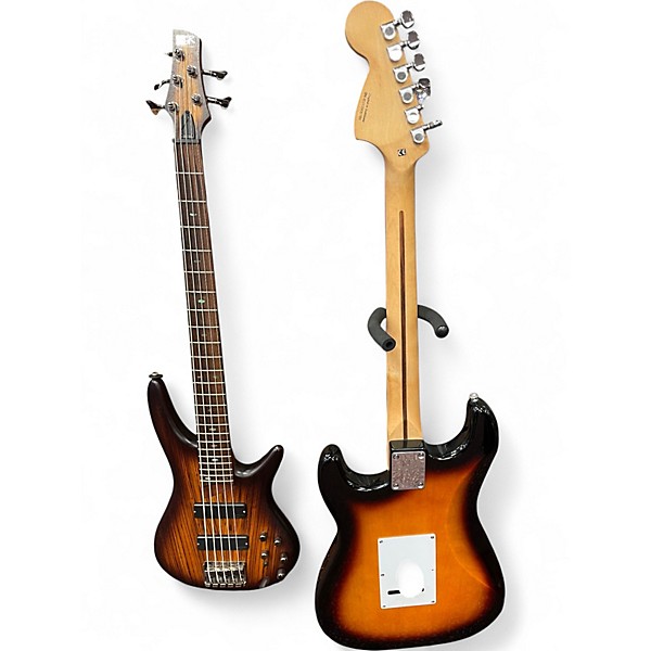 Used Squier Standard Stratocaster 2 Color Sunburst Solid Body Electric Guitar