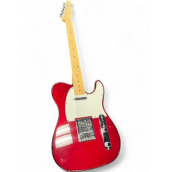 Used Fender Telecaster Burgundy Solid Body Electric Guitar