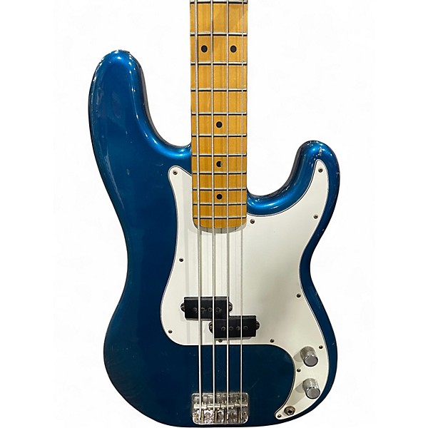 Vintage 1980s Fender PRECISION  Blue Electric Bass Guitar