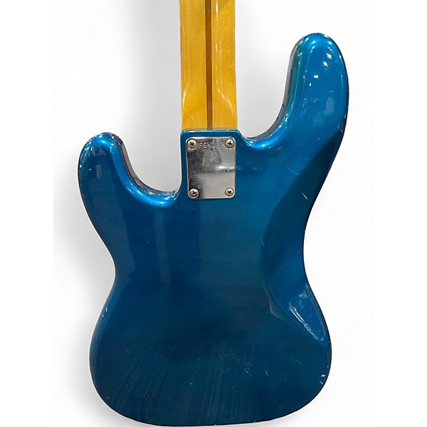 Vintage 1980s Fender PRECISION  Blue Electric Bass Guitar