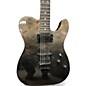 Used Schecter Guitar Research PT STANDARD Black Fade Burst Burl Solid Body Electric Guitar