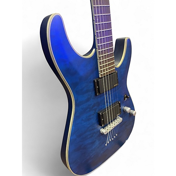 Used Schecter Guitar Research C1 Platinum Baltic Blue Solid Body Electric Guitar
