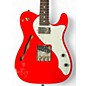 Used Partscaster Thinline HS Custom Fiesta Red Hollow Body Electric Guitar thumbnail