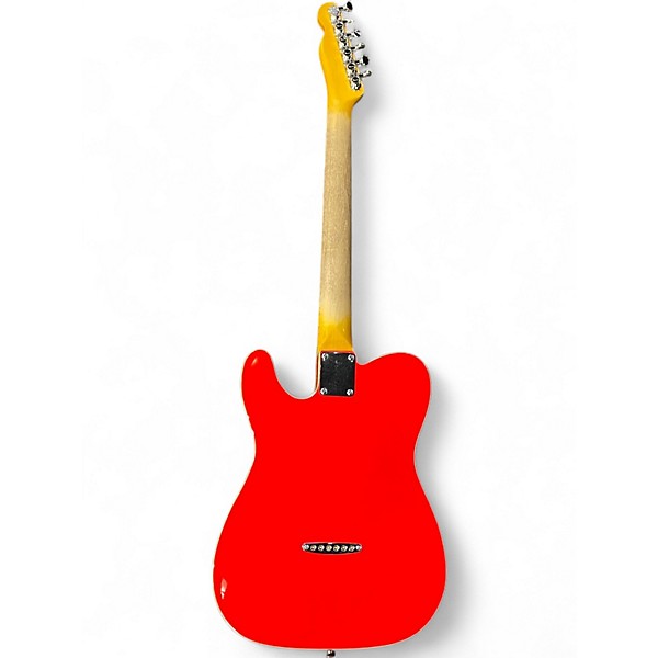 Used Partscaster Thinline HS Custom Fiesta Red Hollow Body Electric Guitar