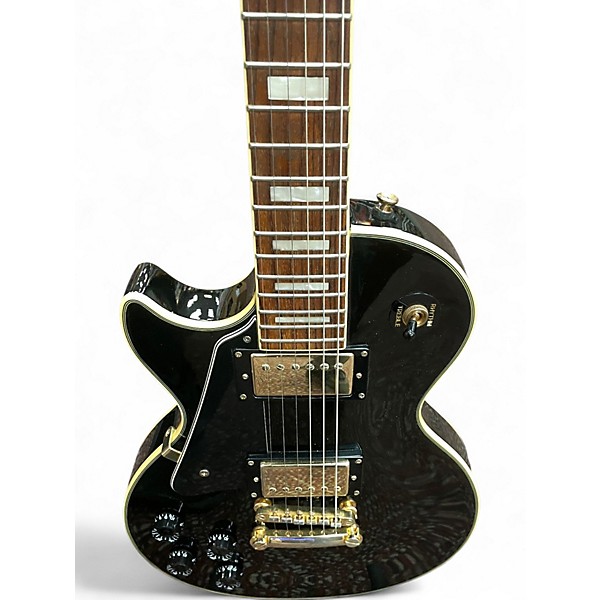 Used Epiphone Les Paul Custom Black Solid Body Electric Guitar