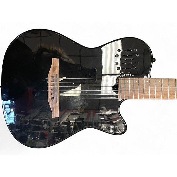 Used Godin MULTIAC MUNDIAL ONYX BLACK Classical Acoustic Electric Guitar