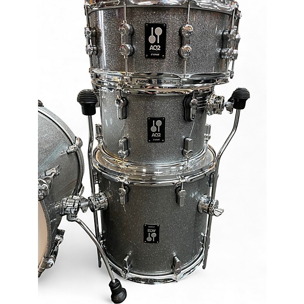 Used SONOR 4 Piece aq2 bop maple Titanium Quartz Drum Kit