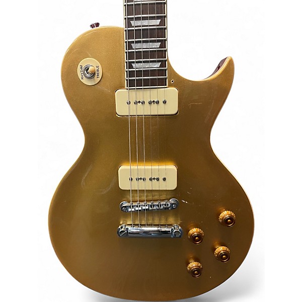 Used Vintage v100gt Gold Top Solid Body Electric Guitar